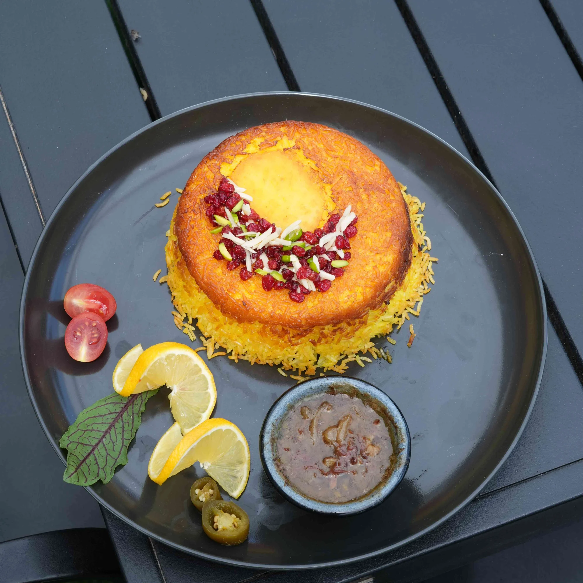 ته چین گوشت بره گوسفندی